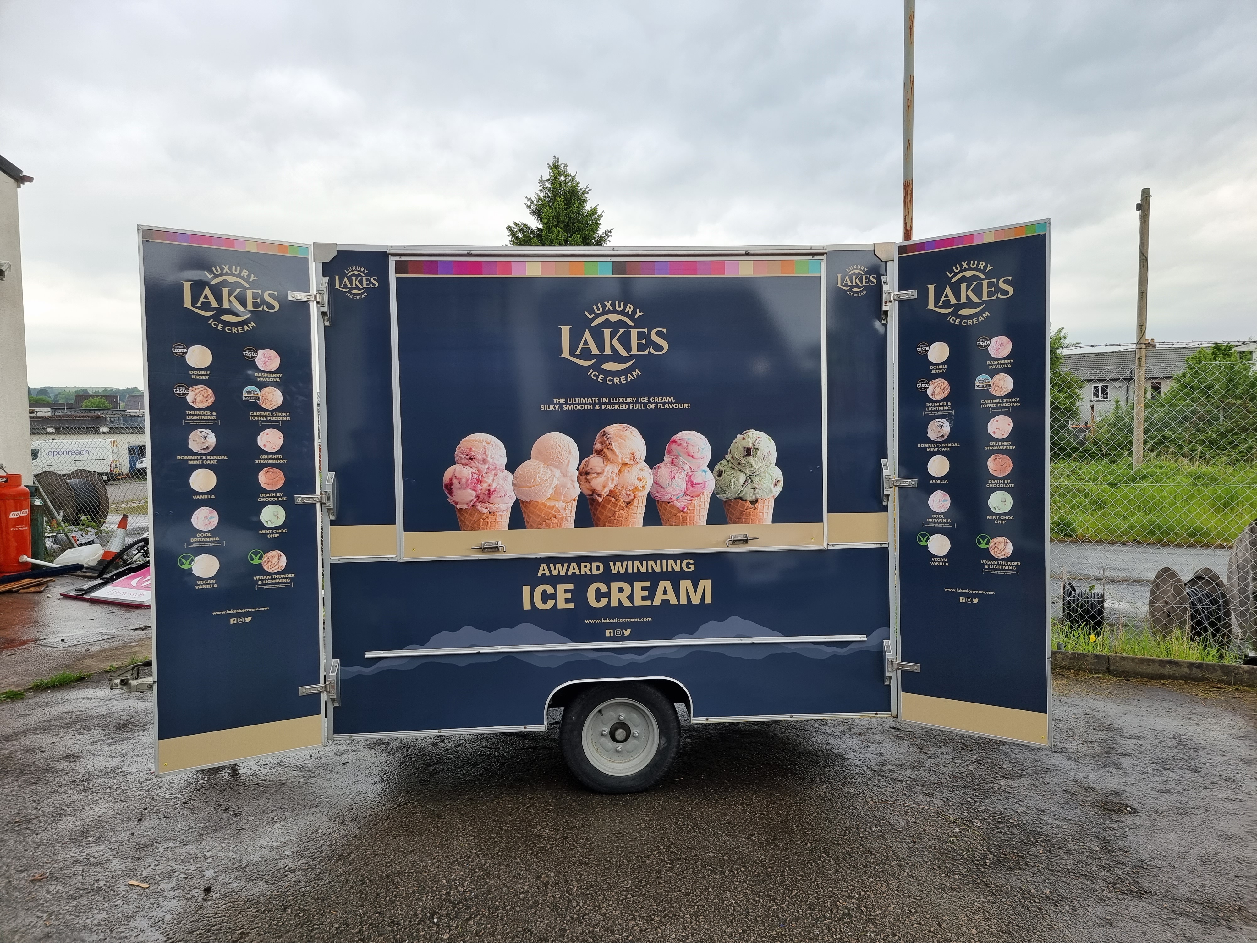 Ice cream trailer wrap